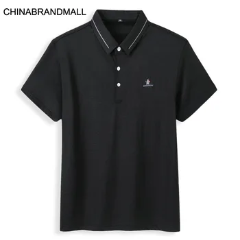 

2020 Men Plus Fat Plus Size Lapel Short Sleeve T Shirt Male Fat Man Leisure Short Sleeve T Shirt