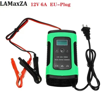 

12V 6A Motorcycle Car Intelligent Battery Pulse Repair With LCD Screen Charger