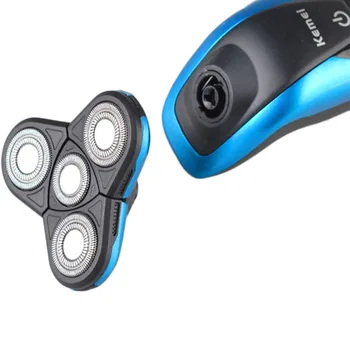 

2018 KEMEI KM-58892 3-in-1 Rechargeable Electric Razor Washable 3D Floating Triple Blades Electric Shaver Men Face Care