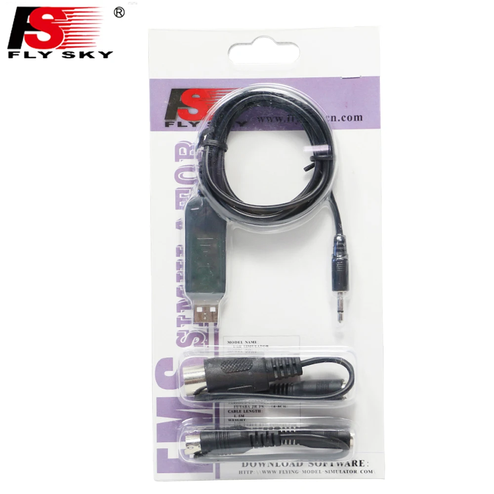 1 компл. Flysky FS-SM100 RC USB симулятор полета с FMS кабель вертолет Controller-2.4G