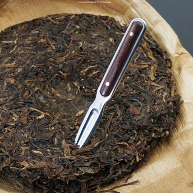 Tea Needle Set 1Pcs Stainless Steel Chinese Puer Tea Needle Cutter Damascus Pattern Tea Knife Accessories Knife