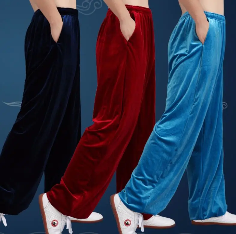 high quality Winter&Autumn warm kung fu taijiquan pants martial arts bloomers wushu tai chi trousers