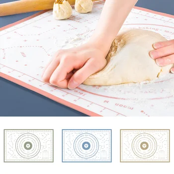 

1Pcs Kneading Dough Pad with Scale Silicone for Baking Pastry Flour Rolling Mat Star Pattern Nonstick Reusable Kitchen Gadget