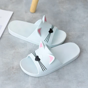 

Women Summer Home Slippers 2020 Woman Cartoon Casual Bathroom Ladies Non Slip Women's Fashion Female Lovers Shoes Plus Size