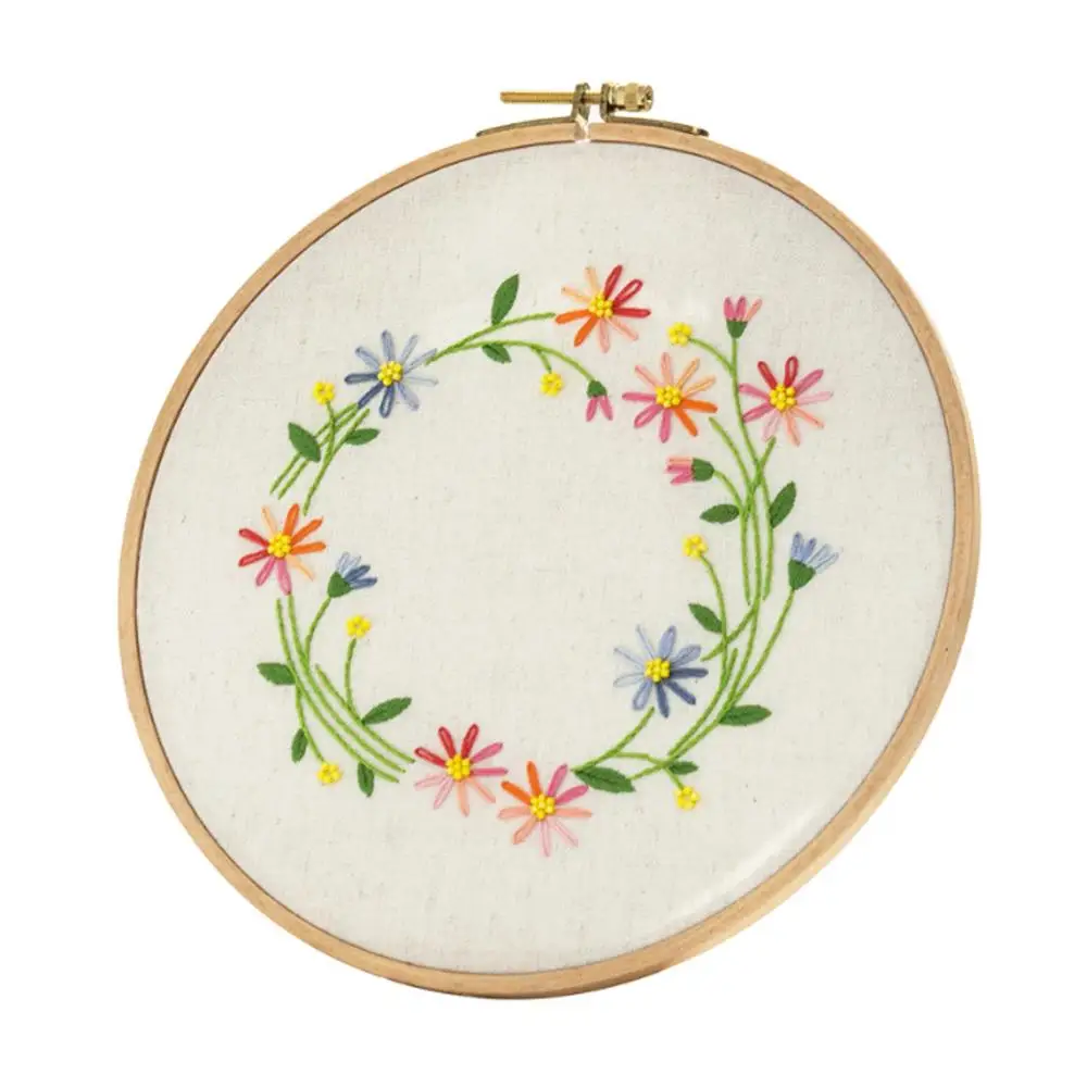 Сделай Сам Вышивка цветок ручная работа рукоделие для начинающих набор