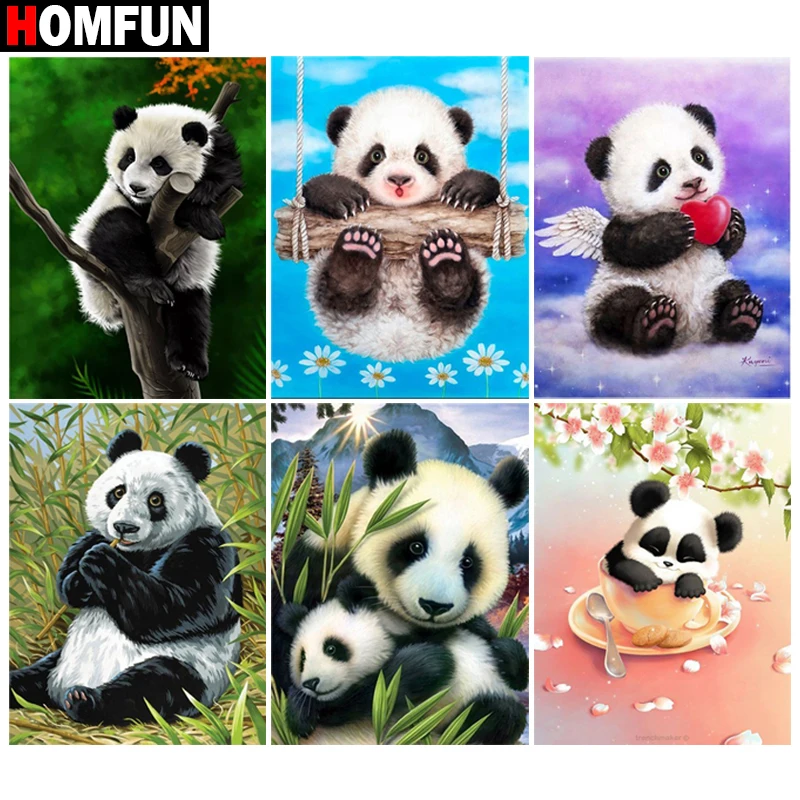 Алмазная живопись HOMFUN картина сделай сам из квадратных/круглых страз животное