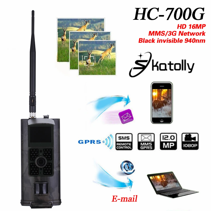 2/3g охотничья камера слежения SMS ночная версия камеры дикой природы 700 г/700 м ПИР Инфракрасный 0,3 s время запуска фото ловушки наблюдения - Цвет: 700G USA Version