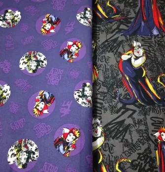 

110*50cm Witch cotton Sewing Fabric DIY Handmade Material Hometextile Patchwork For baby Bag Kids Bedding