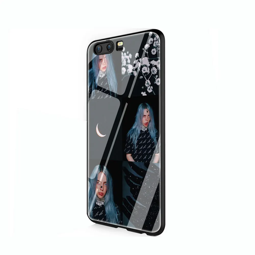 Billie Eilish 13 девушка закаленное стекло крышка чехол для Huawei P10 P20 P30 mate 20 Honor 9 10 Lite Pro 7A 8X P Smart - Цвет: G8