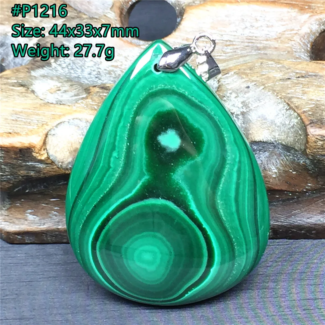 

Natural Green Malachite Chrysocolla Stone Pendant Jewelry For Woman Man Luck Gift Crystal Silver 44x33x7mm Beads Gemstone AAAAA