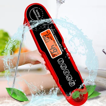

Cooking Kitchen Thermometer Waterproof Digital Instant Read Meat Thermometer Folding Probe Calibration Function probe thermomet