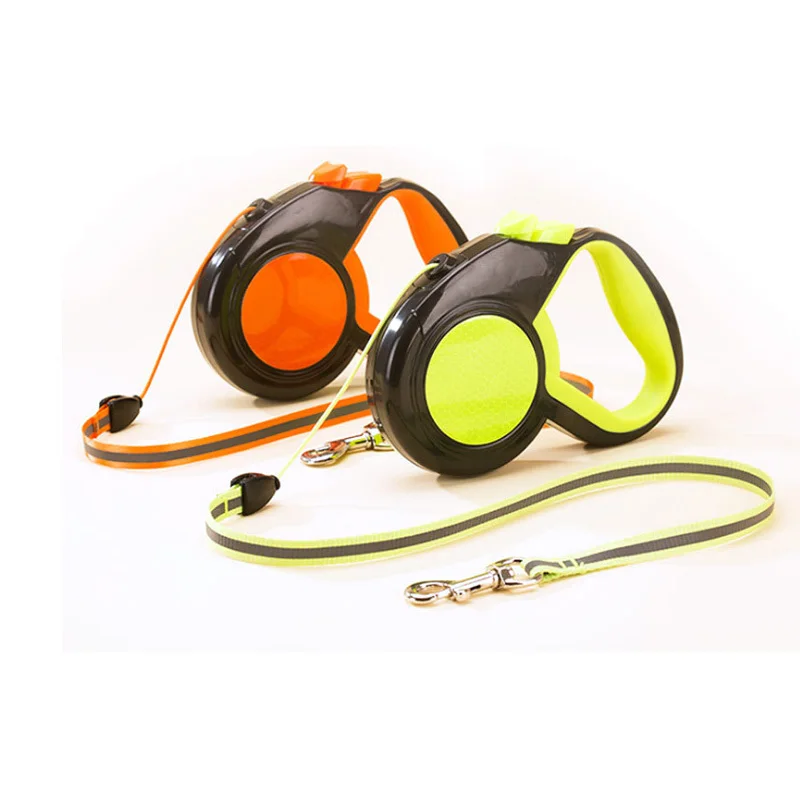 

Hot sale automatic retractable reflective dog harness traction rope dogs cats walking pet lead strap extension 3m / 5m