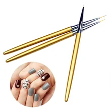 Напрямую от производителя маникюрный карандаш для маникюра металлический стержень Золото 3 набор Хуа Би ручка для черчения