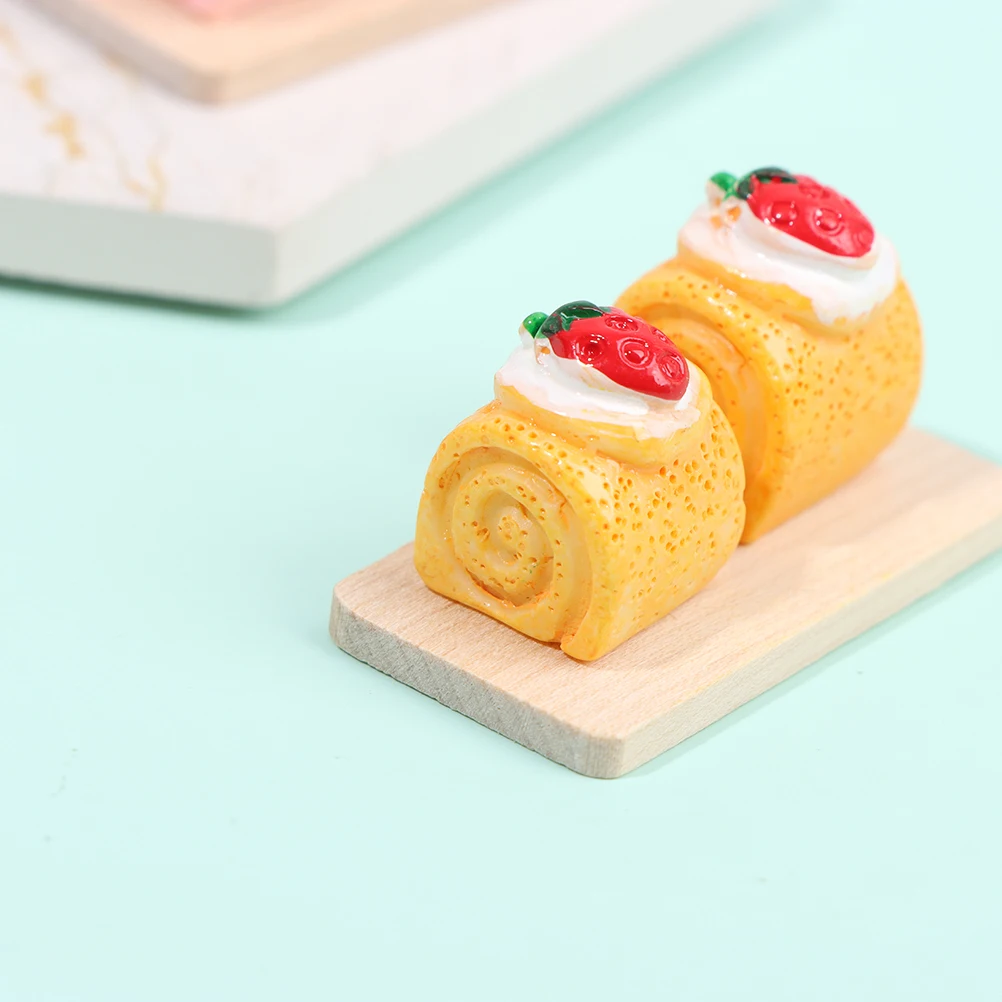 10 Loose Tuna Roll Cake Dollhouse Miniatures Food Deco Yummy Pastry 