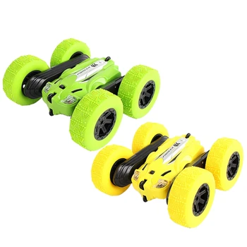 

2x Rc Car High Speed 3D Flip Remote Control Car Drift Buggy Crawler Battery Operated Stunt Machine Radio Controlled Cars Green &