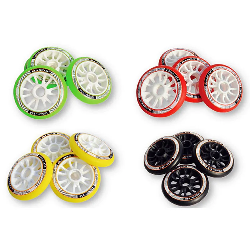 [90mm 100mm 110mm]85A Skate roller Speed Inline Skates Wheels Race Skating Wheels For Powerslide Marcus Speed Skating Patines