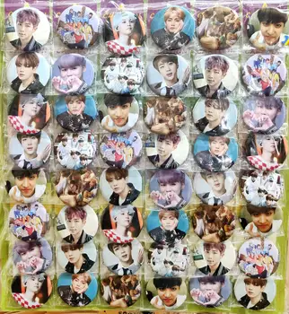 

Love Thank You Bangtan Boys kpop group #C 45MM 16/24/32/40/48 pcs lot PIN BACK BADGE BUTTON BROOCH for BAG GIFT TOY CLOTH