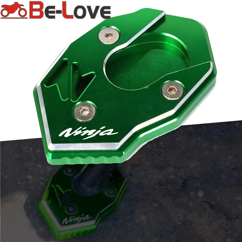 Foot Side Stand For KAWASAKI NINJA 250 300 650 1000 ER6F ER4F ZX6R ZX10R Motorcycle Enlarge Plate Kickstand Extension | Автомобили и