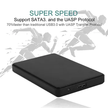 

Practical 2.5 Inch SATA External Enclosure USB3.0 HDD Enclosure ABS Box For Hard Drive Disk Support 3TB Capacity Hot Selling