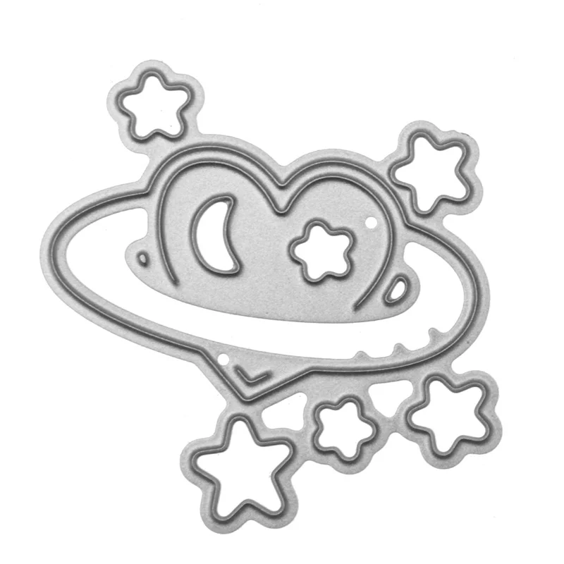 Star Moon Heart Metal Cutting Dies Scrapbooking Stencil DIY Paper Card Decorative Embossing Craft New | Дом и сад