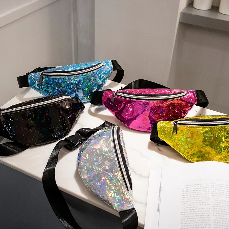 

Fashion Running Bag Autumn and Winter Crossbody Bag New Korean style Women's Versatile Bright Surface Chest Bag