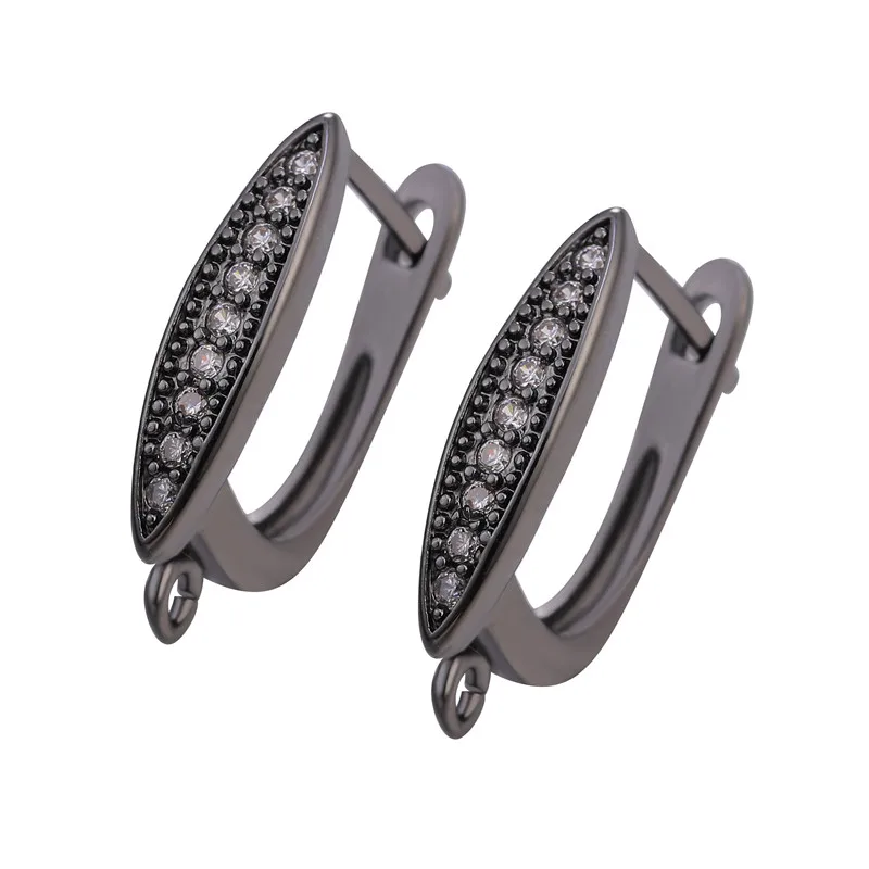 Juya 8 Teile/los Großhandel Gold Silber Überzogene DIY Ohrring Haken Zubehör Für Handarbeiten Baumeln Ohr Draht Schmuck Machen Liefert – Detail 5