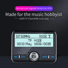

45% Hot Sales!!! DAB002 DAB Bluetooth-compatible Hands-free MP3 Music Player FM Transmitter Car Charger