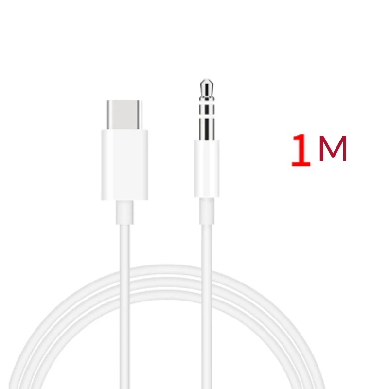 Usb type C Мужской Aux аудио кабель на 3,5 мм разъем мужской динамик кабель 1 м для наушников гарнитура Aux шнур для Xiaomi huawei samsung