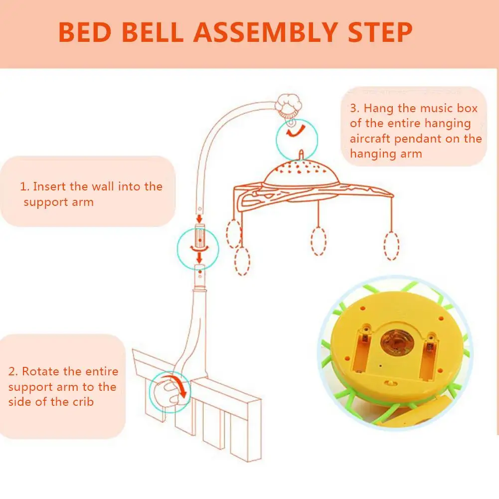 Детская кроватка мобильный светильник s и расслабляющая музыкальная кроватка мобильный потолочный светильник Проектор детские игрушки