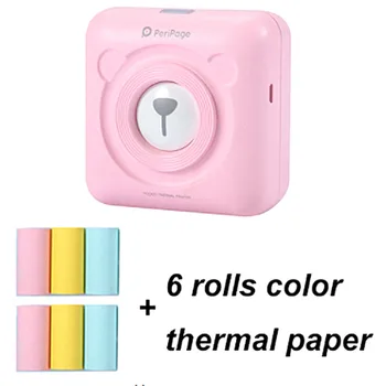 

Portable Bluetooth Photo Picture Printer 58mm Mini Wireless Connection Pocket Peripage Printer For Children Kids Christmas Gifts