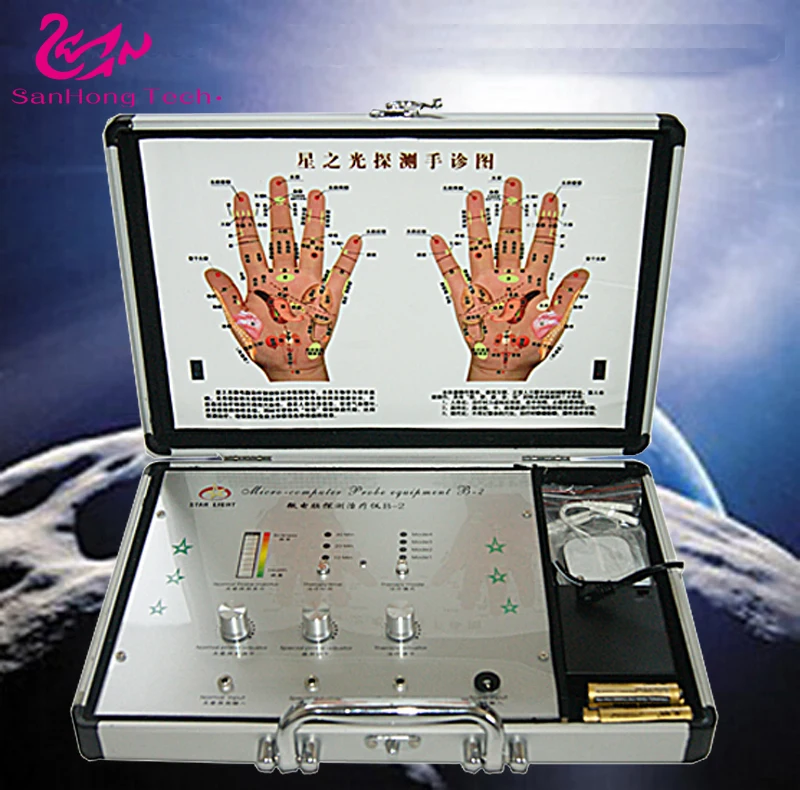 Portable hand acupoint diagnosis and therapy device