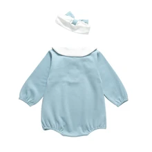 

Boys Long Sleeve Jumpsuit Cute Girl Clothes Newborn Boys Long Sleeve Jumpsuit Playsuit Baby Rompers Headband Infant Bodysuits