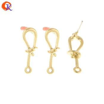 

Cordial Design 100Pcs 8*23MM Jewelry Accessories/Earrings Stud/Tie Knot Shape/Jewelry Making/DIY Part/Hand Made/Earring Findings