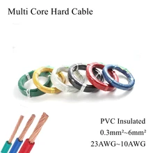 

RVB RV Multi Strand Core Stranded Wire PVC Insulated Electric Hard Line Electronic Power Cable Pure Bare Copper Auto Home House