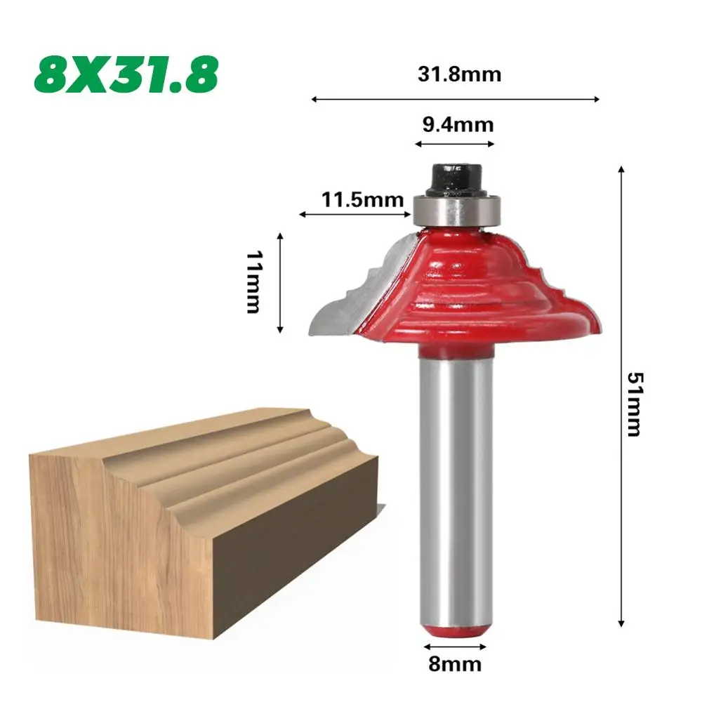  1Pc Table Edge Router Bit - French Baroque 8