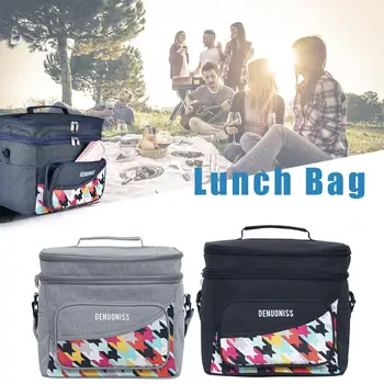

Insulated Lunch Tote Waterproof Lunch Boxes Containers for School Travel Work Portable picnic box Insulation cold lunch box