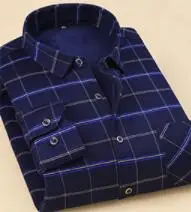 

Free Shipping Long sleeve men's shirt with a thick plush warm shirt a slim men's plaid shirt G-9