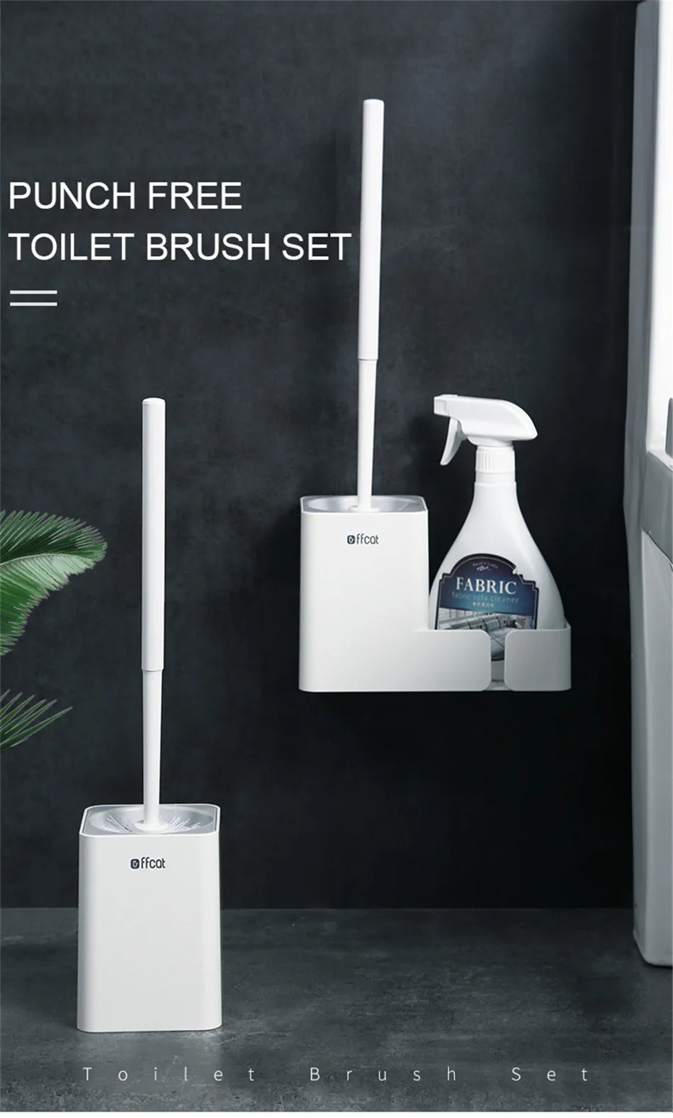 GESEW щетка для туалета ABS материал с длинной ручкой щетка для чистки Дырокол Бытовая Чистящая продукция товары для дома, ванной