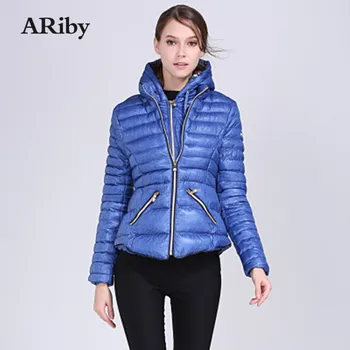 

ARiby Women Parka Winter Jacket Coats New Hooded Stylish Double Zipper Warm Outwear Five Colors Plus Size Cotton Padded Jackets