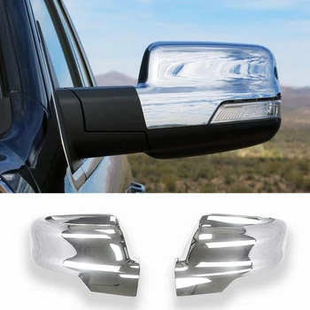 

2 Pcs Mirror Covers for 2019 2020 Dodge Ram 1500 Rear View Side Mirror Caps with Turn Signal Chrome ABS