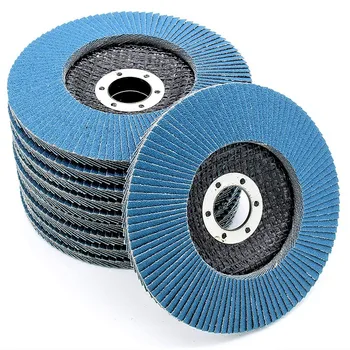 

10Pcs Flap Discs Fan Discs Sanding Sheets Abrasive Flap Discs Grit 120 Flap Abrasive Mop Discs for Angle Grinder 125mm