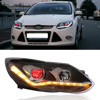 

Car Styling Assembly for Focus 2012 2013 2014 Headlights LED Headlight DRL Lens Double Beam Bi-Xenon HID Dynamic turn signal