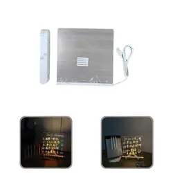 Tablero de notas luminoso con bolígrafo, tablero de mensajes Ins To Do List, USB, práctico, para oficina