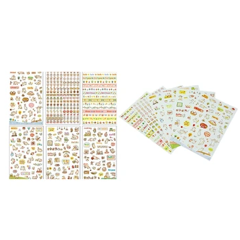

12 Sheet Pattern Cute Animals Stickers PVC DIY Decoration Diary Stickers Memo Scrapbooking Notebook Making Gift