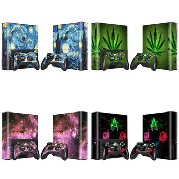 

Vinyl Skin Sticker Protector for Microsoft Xbox 360 E console and 2 controller skins Stickers