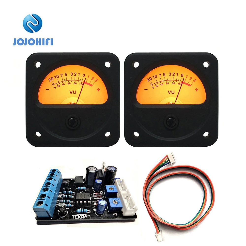 2pcs TR-45 VU Meter + 1pcs Driver Board Head DB meter Sound Card level Meter Pressure meter amplifier audio meter with backlight