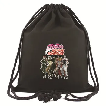 

Anime JoJo's Bizarre Adventure Backpack Drawstring Bag Boys Girls Shopping Bag Drawstring Pocket