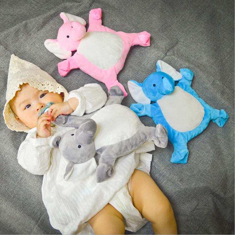 Игрушка из мультфильма из мягкого плюша, слон, животные, кукла, плюшевые куклы-цепочки, подвеска, Playmate, спокойная, для новорожденных, Мультяшные погремушки