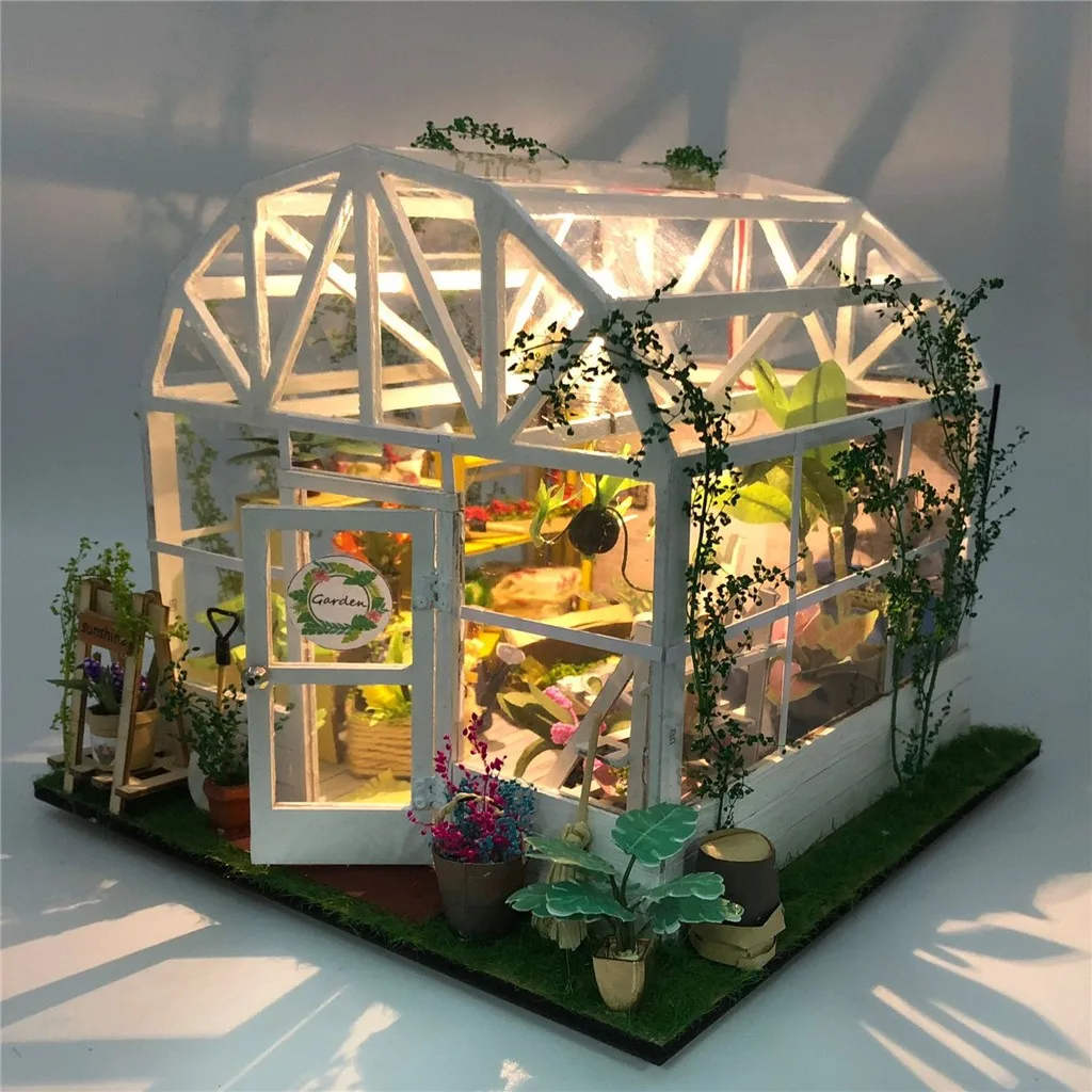 3D Деревянный кукольный дом мебель DIY миниатюрный кукольный домик мебель комплект украшения Ремесло Подарок Солнечный дом подарок игрушки для детей