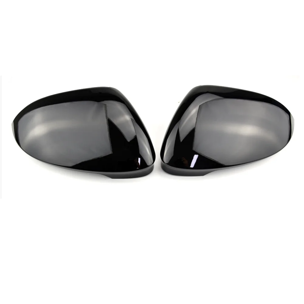 Tapas de espejo retrovisor, cubiertas negras brillantes para VW Golf 8 MK8 2020 2021 2022